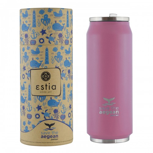 ESTIA ΘΕΡΜΟΣ TRAVEL CUP SAVE THE AEGEAN 500ml BLOSSOM ROSE