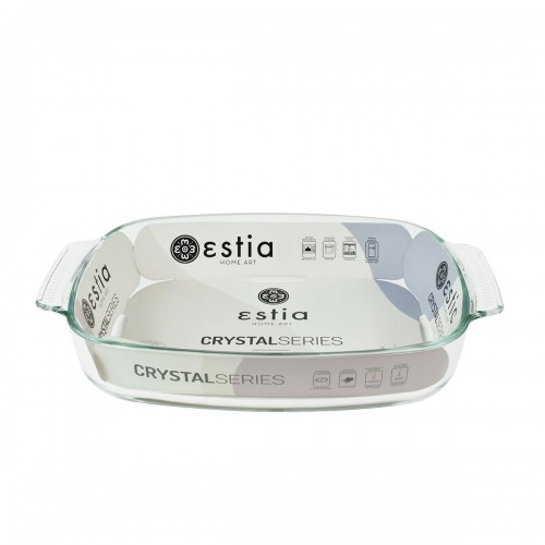 ESTIA ΤΑΨΙ CRYSTAL ΓΥΑΛΙΝΟ ΠΥΡΙΜΑΧΟ ΟΡΘΟΓΩΝΙΟ 34x22x6cm 2.9lt