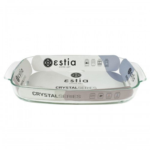 ESTIA ΤΑΨΙ CRYSTAL ΓΥΑΛΙΝΟ ΠΥΡΙΜΑΧΟ ΟΡΘΟΓΩΝΙΟ 44x28x6cm 5lt