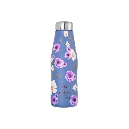 ESTIA ΘΕΡΜΟΣ TRAVEL FLASK SAVE THE AEGEAN 500ml GARDEN BLUE