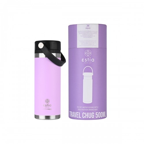  ESTIA ΘΕΡΜΟΣ TRAVEL CHUG SAVE THE AEGEAN 500ml LAVENDER PURPLE