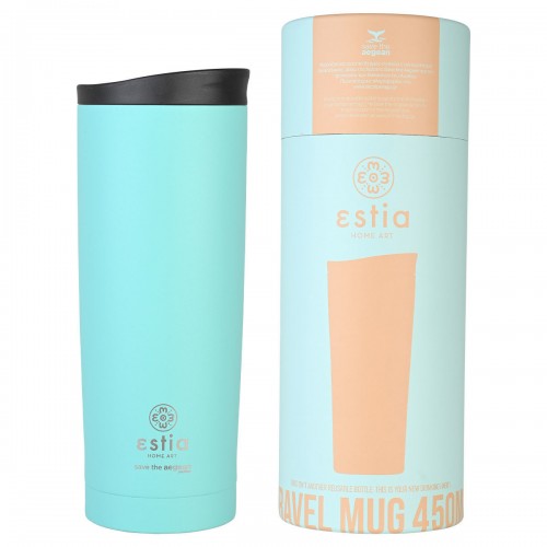 ESTIA ΘΕΡΜΟΣ TRAVEL MUG SAVE THE AEGEAN 500ml BERMUDA GREEN