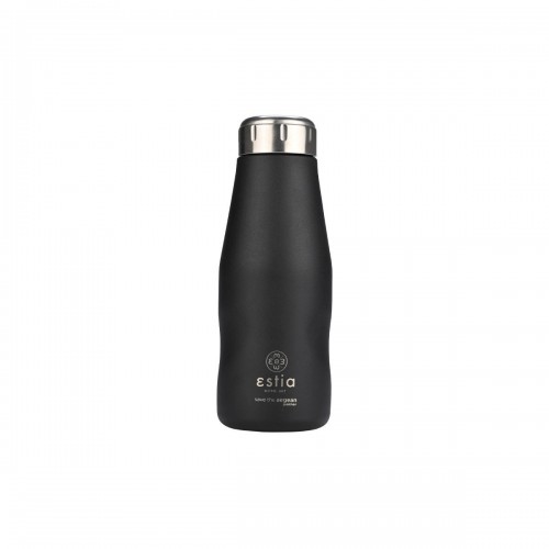 ESTIA ΘΕΡΜΟΣ TRAVEL FLASK SAVE THE AEGEAN 350ml MIDNIGHT BLACK