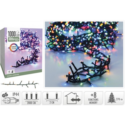 JΚ Home Décor - Λαμπάκια Microcluster Rainbow 1000LED