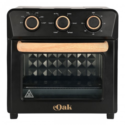 ESTIA ΦΡΙΤΕΖΑ ΑΕΡΟΣ OAK 1400w 12lt ΜΕ 4 ΛΕΙΤΟΥΡΓΕΙΕΣ ΨΗΣΙΜΑΤΟΣ ΜΑΥΡΟ