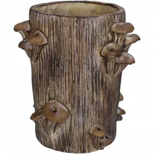 JΚ Home Décor - Κασπώ Stone & Mushrooms Καφέ 21x21x22cm