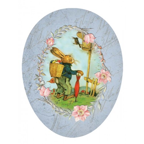 JK Home Décor - Αυγό Χάρτινο Ανοιγόμενο Easter Joy 35cm