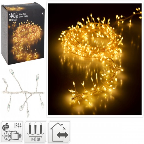 JΚ Home Décor - Λαμπάκια Cluster Silverwire WW 1440LED