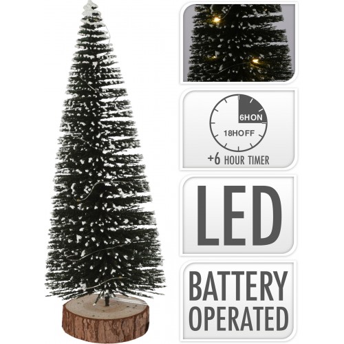 JΚ Home Décor - Δεντράκι LED 2xAA Timer 12x30cm