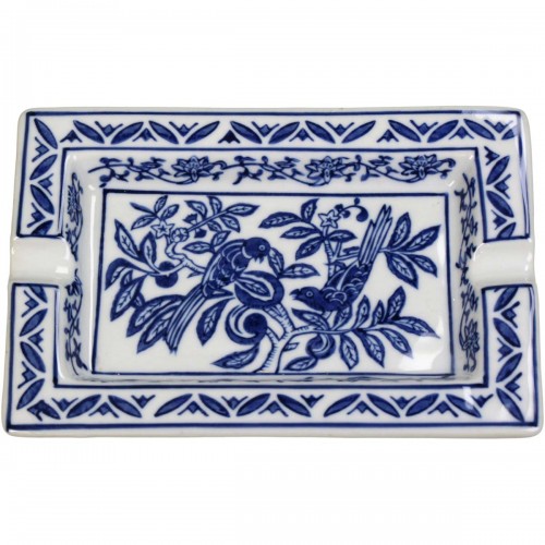 JK Home Décor - Τασάκι Chinoiserie Μπλε 18x13x2.5cm