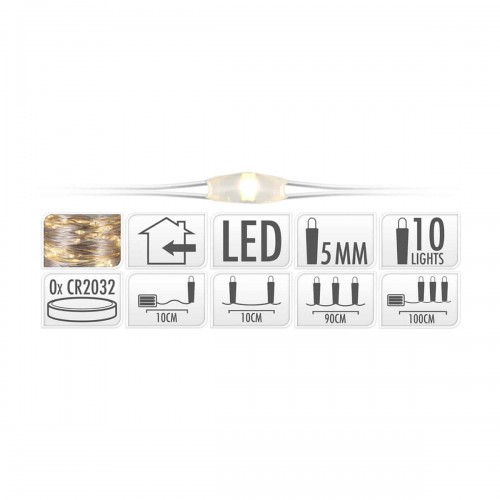 JΚ Home Décor - Silverwire 10LED WW BO Εσωτερικού Χώρου CR2032