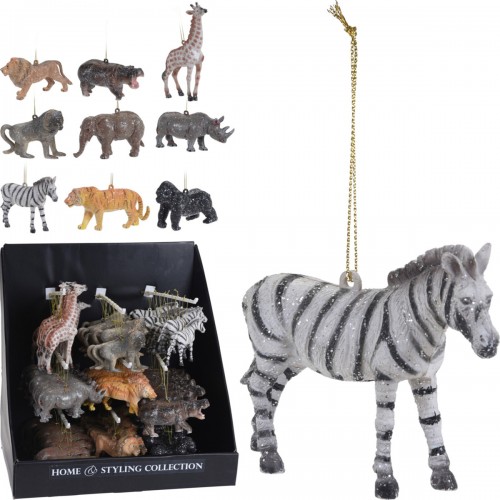 JΚ Home Décor - Στολίδι Safari Πλαστικό 9Σχδ 12cm