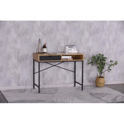 JK Home Décor - Γραφείο από Μέταλλο & Μελαμίνη 95x48x76.3cm