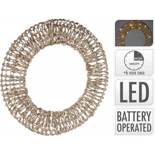 JΚ Home Décor - Στεφάνι LED 40cm