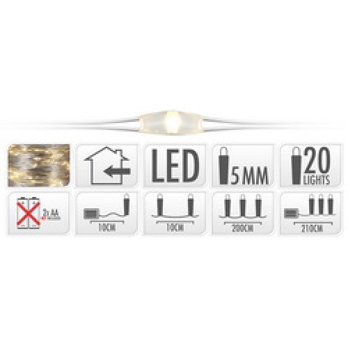 JΚ Home Décor - Silverwire 20LED WW BO Εσωτερικού Χώρου