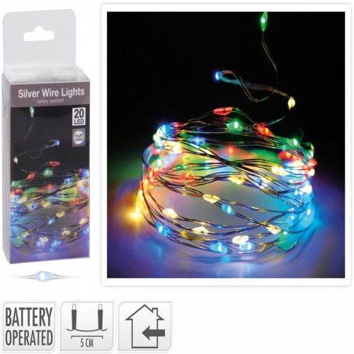 JΚ Home Décor - Λαμπάκια Silverwire Multi 20LED