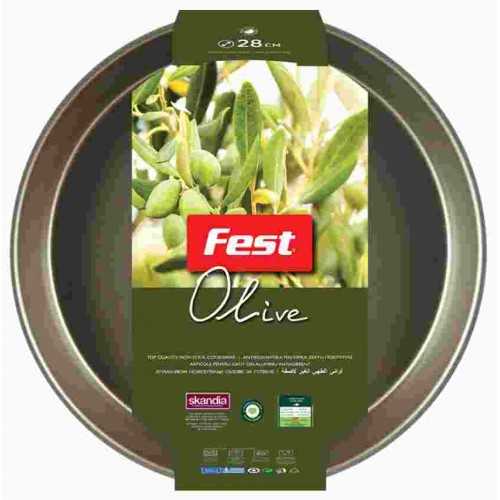 Fest Αντικολλητικό Ταψί Olive Στρογγυλό 28cm