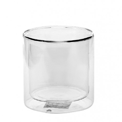 ΠΟΤΗΡΙ ΔΙΠΛΟΤΟΙΧΟ ΚΥΛΙΝΔΡ. BOROSILICATE 350ML 9Χ9Χ9ΕΚ 6Τεμ.