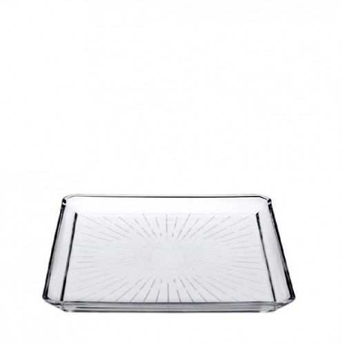 MADLEN SQUARE PLATE CRYSTALINE 20CM P/456 GB1.OB6.