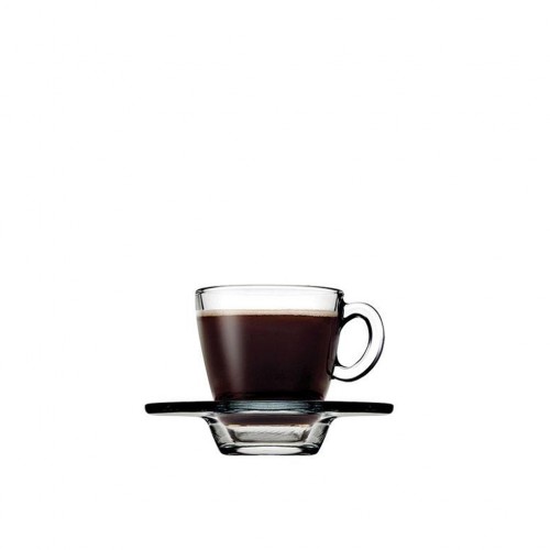 AQUA CUP AND SAUCER ESPRESSO TEMPERED 72CC P/2016 GB6.OB24 (smA) 6Τεμ.