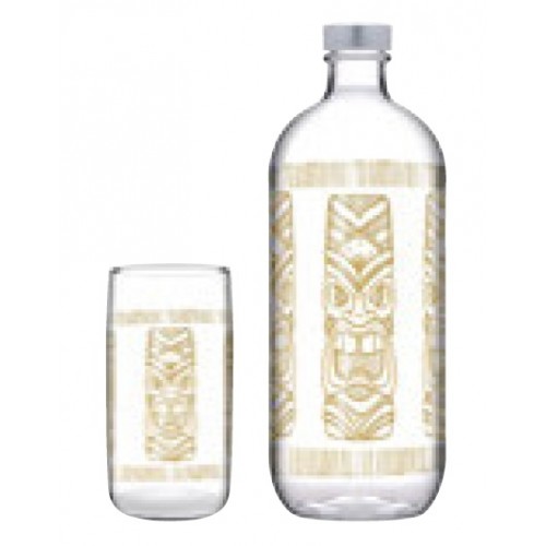 TIKI PARTY SET/5 BOTTLE 1100CC 4XGLASS 365CC P/128 GB1.OB4.