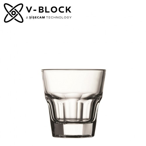 V-BLOCK CASABLANCA TEMPERED JUICE 140CC 7.6CM P/1728 GB6.OB24. 6Τεμ.