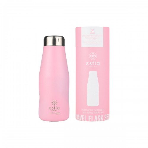 ESTIA ΘΕΡΜΟΣ TRAVEL FLASK SAVE THE AEGEAN 350ml BLOSSOM ROSE