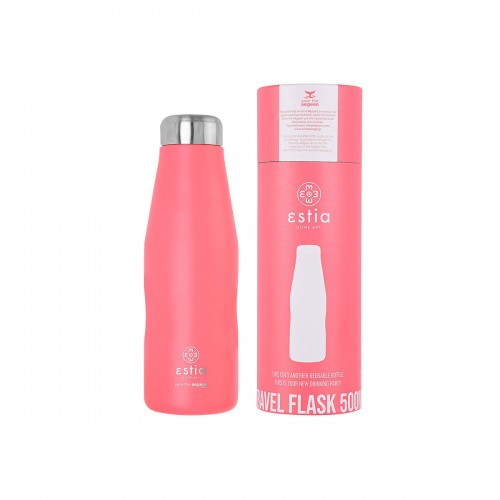 ESTIA ΘΕΡΜΟΣ TRAVEL FLASK SAVE THE AEGEAN 500ml FUSION CORAL