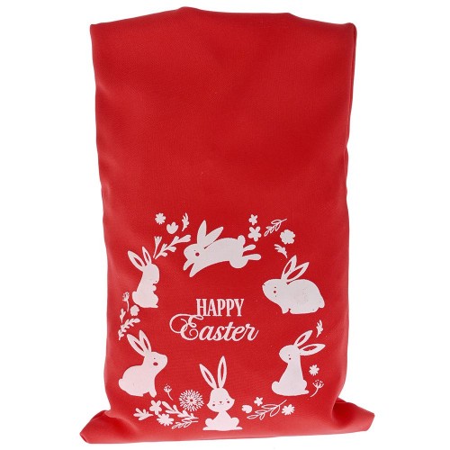  ΠΟΥΓΚΙ ΜΙΝΙΜΑΤ HAPPY EASTER BUNNIES ΚΟΚΚΙΝΟ 20cmX30cm