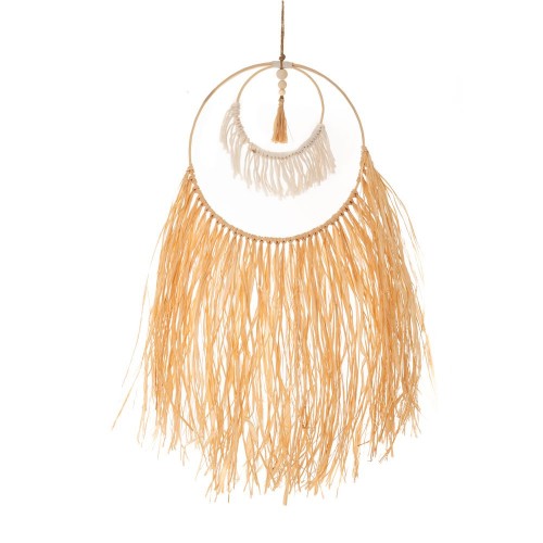  BOHO ΜΑΚΡΑΜΕ DECO ΚΡΕΜΑΣΤΟ ΜΕ RAFFIA 30X72EK