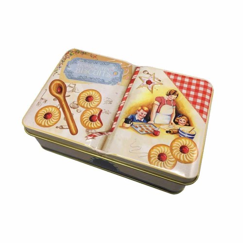 JK Κουτί Μεταλλικό Butter Cookies 14x9x5 cm