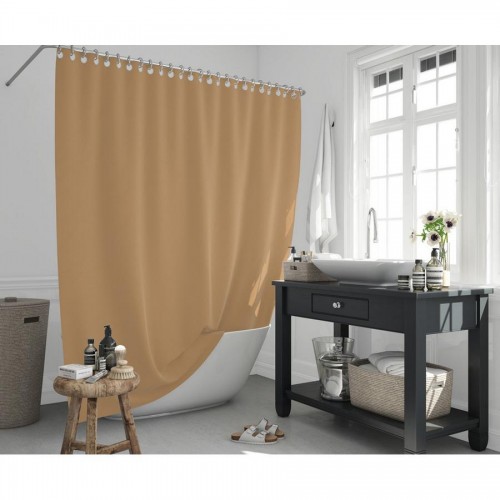 ΚΟΥΡΤΙΝΑ ΜΠΑΝΙΟΥ 180x200cm 0010/BEIGE 100% POLYESTER - Max.Home®