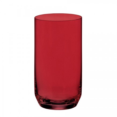 ΣΕΤ 6τεμ. ΠΟΤΗΡΙΑ ΣΩΛΗΝΑ 400ml ARA/RED - CRYSTAL BOHEMIA