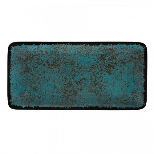 ΠΙΑΤΕΛΑ ΟΡΘΟΓΩΝΙΑ 27x16cm MOON SHADE 18274-99/TEAL - ORIANA FERELLI®