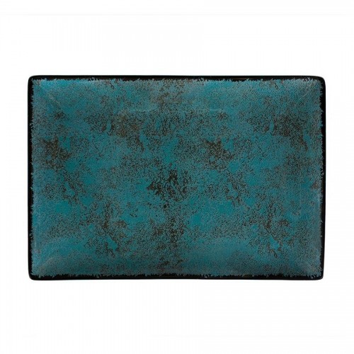 ΠΙΑΤΕΛΑ ΟΡΘΟΓΩΝΙΑ 31x21cm MOON SHADE 18274-99/TEAL - ORIANA FERELLI®